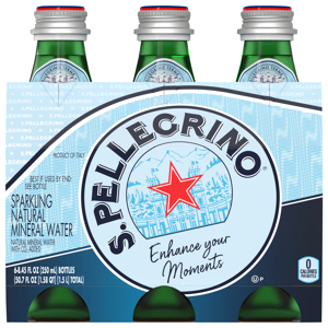 S.Pellegrino Mineral Water, Natural, Sparkling, 6 - 8.45 fl oz (250 ml) bottles [50.7 fl oz (1.58 qt) 1.5 l]