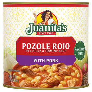 Juanita's Red Chile & Hominy Soup with Pork, 25 oz (1 lb 9 oz) 709 g