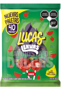 Lucas Lenwas 40 count Watrmln Lollipos