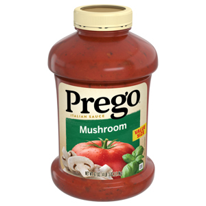 PREGO ITALIAN SAUCE, MUSHROOM, VALUE SIZE, 67 OZ (4 LB 3 OZ) 1.9 KG
