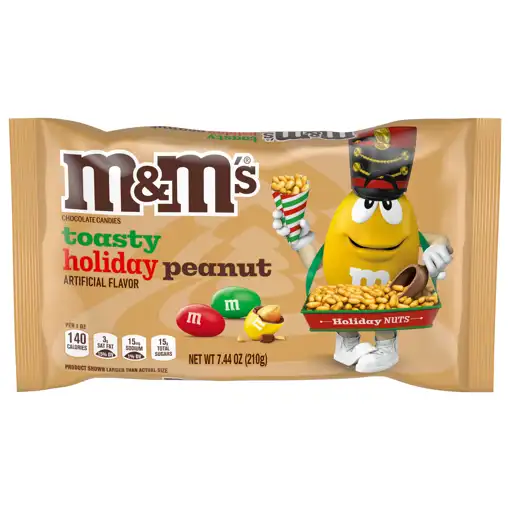 M&m's Chocolate Candies, Toasty Holiday Peanut, 7.44 Oz (210 G