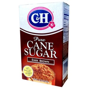 C&H Sugar, Dark Brown, Pure Cane, Premium, 16 oz (1 lb) 453 g