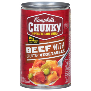 Campbell's Soup, Beef with Country Vegetables, 18.8 oz (1 lb 2.8 oz) 533 g