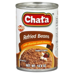Chata Refried Beans, with Chorizo and Cheese, 14.8 oz (420 g)