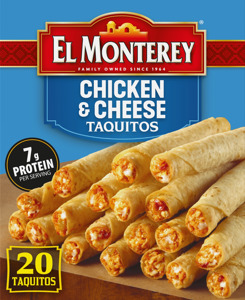 El Monterey Taquitos, Chicken & Cheese, 20 taquitos [20 oz (1.25 lbs)]