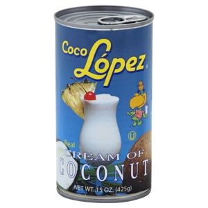 Coco Lopez Cream of Coconut, Real, 15 oz (425 g)