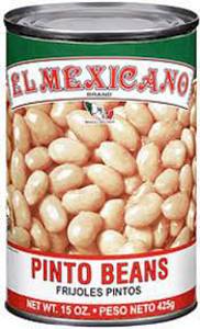 El Mexicano Frijoles Pintos, Pinto Beans, 15 oz