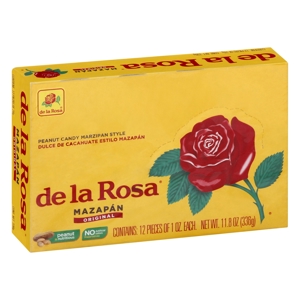 De La Rosa Candy, Peanut, Mazapan Style, 12 - 1 oz pieces [11.8 oz (336 g)]