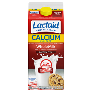 Lactaid Lactose Free Calcium Whole Milk, half gallon (1.89 l)