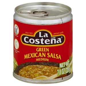 La Costena Salsa, Green Mexican, Medium, 7.8 oz (220 g)