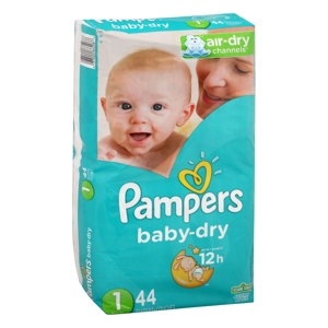 Pampers Diapers, Sesame Street, 1 (8-14 lb), Jumbo Pack, 44 diapers