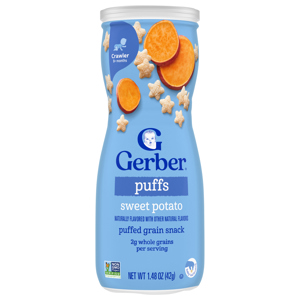 Gerber Crawler (8+ Months) Sweet Potato Puffs, 1.48 oz (42 g)