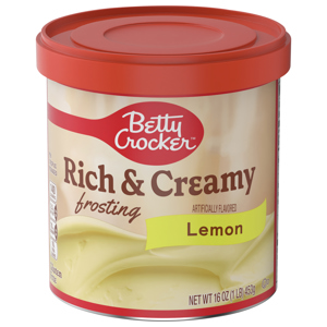 Betty Crocker Rich & Creamy Lemon Frosting, 16 oz (1 lb) 453 g