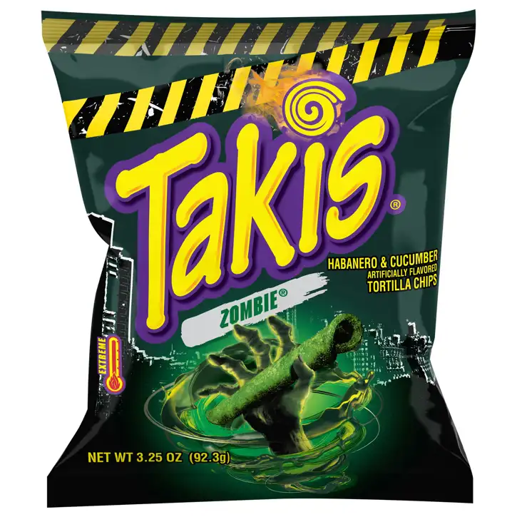 takpir Food Depot 35 Smyrna – Takis Tortilla Chips, Zombie, Extreme, 3.25