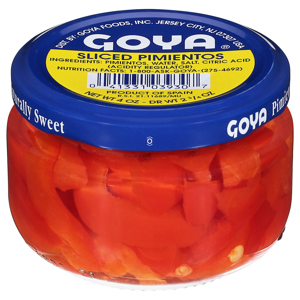Goya Pimientos, Sliced, 4 oz
