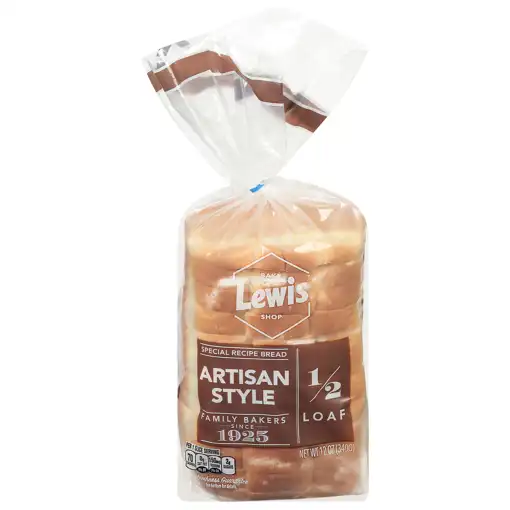 Low Fat – Rockport, In – Lewis Bake Shop Bread, Artisan Style, 1/2