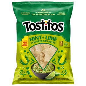 Tostitos Triangles Hint of Lime Flavored Tortilla Chips, 11 oz (311.8 g)