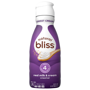 Natural Bliss Real Milk & Cream Sweet Cream Creamer, 32 fl oz (1 qt) 946 ml