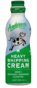 Anderson Dairy Heavy Whipping Cream 1 Qt