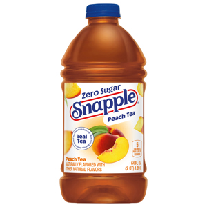 Snapple Zero Sugar Peach Tea, 64 fl oz (2 qt) 1.89 l