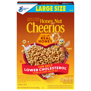 Cheerios Honey Nut Cereal Large Size, 15.4 oz (436 g)