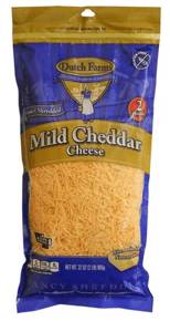 Dutch Farms Mild Cheddar Cheese, Fancy Shredded, 32 oz