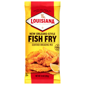 Louisiana Fish Fry Products New Orleans-Style Fish Fry Seafood Breading Mix, 10 oz (283 g)
