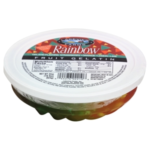 Lakeview Farms Fruit Gelatin, Rainbow, 22 oz (1 lb 6 oz) 624 g