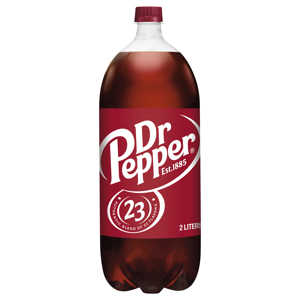 Dr Pepper Soda, 2 liters (2.1 qt)