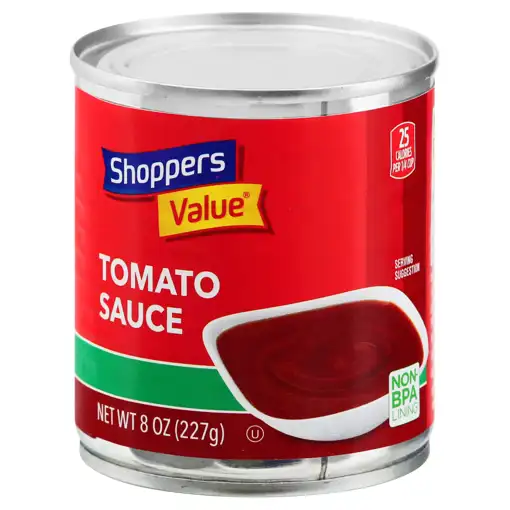 Shoppers Value Tomato Sauce, 8 Oz (227 G) | La Bonita Supermarkets
