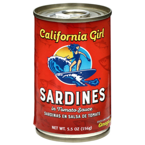 California Girl Sardines, In Tomato Sauce, 5.5 oz (155 g)