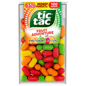 Tic Tac Mints, Fruit Adventure, 100 mints [1.7 oz (49 g)]