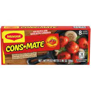 Maggi Cons-Mate Tomato And Chicken Flavor Concentrate Tablets 8 Ct Box, 2.96oz