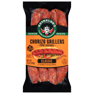 Reynaldo's Premium Recipe Chorizo Grillers Classic Pork Sausage, 12 oz (340 g)