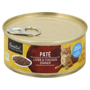 Essential Everyday Cat Food, Pate, Liver & Dinner, 5.5 oz (156 g)