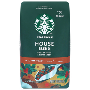 Starbucks Coffee, 100% Arabica, Ground, Medium Roast, House Blend, 12 oz (340 g)