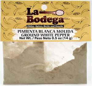 La Bodega Ground Wht Peppr 0.5z Pimienta Blanca Molida