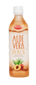 Visvita Aloe Vera Drink, Peach, 16.9 fl oz