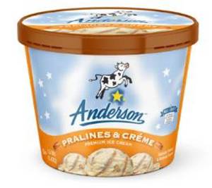 Anderson Premium Pralines And Creme Ice Cream 1.5 Qt