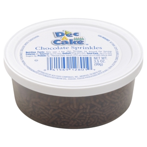 DecACake Sprinkles, Chocolate, 3.5 oz (99 g)
