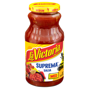 La Victoria Medium Suprema Salsa, 15.5 oz (439 g)