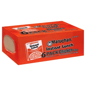Maruchan Ramen Noodles, with Vegetables, Chicken Flavor, 6 Pack, 6 - 2.25 oz packages [13.5 oz (384 g)]