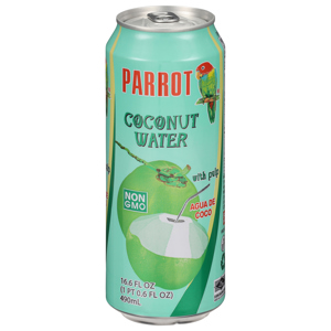 Parrot Coconut Water, with Pulp, 16.6 fl oz (1pt 0.6 fl oz) 490 ml