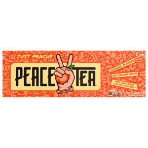Peace Tea Tea, Just Peachy, 12 - 12 fl oz (355 ml) cans [144 fl oz (4.26 l)]