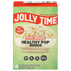 Jolly Time Kettle Corn Mini Bags Microwave Popcorn, 4 - 1.2 oz (34 g) bags [4.8 oz (136 g)]