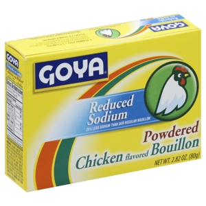 Goya Bouillon, Chicken Flavored, Reduced Sodium, Powdered, 2.82 oz (80 g)