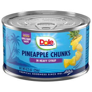 Dole Pineapple Chunks, in Heavy Syrup, 8.25 oz (234 g)