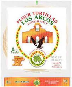 Los Arcos Flour Taco Tortillas, 8in/10 pack