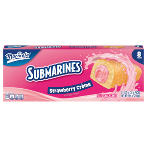 Marinela Strawberry Creme Snack Cakes, 8 - 1.23 oz (35 g) packs [9.84 oz (280 g)]
