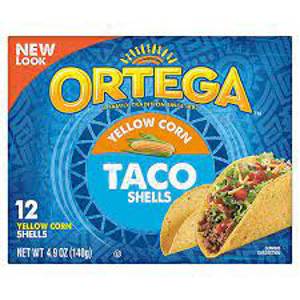 Ortega Yellow Corn Taco Shells, 12 taco shells [4.9 oz (140 g)]